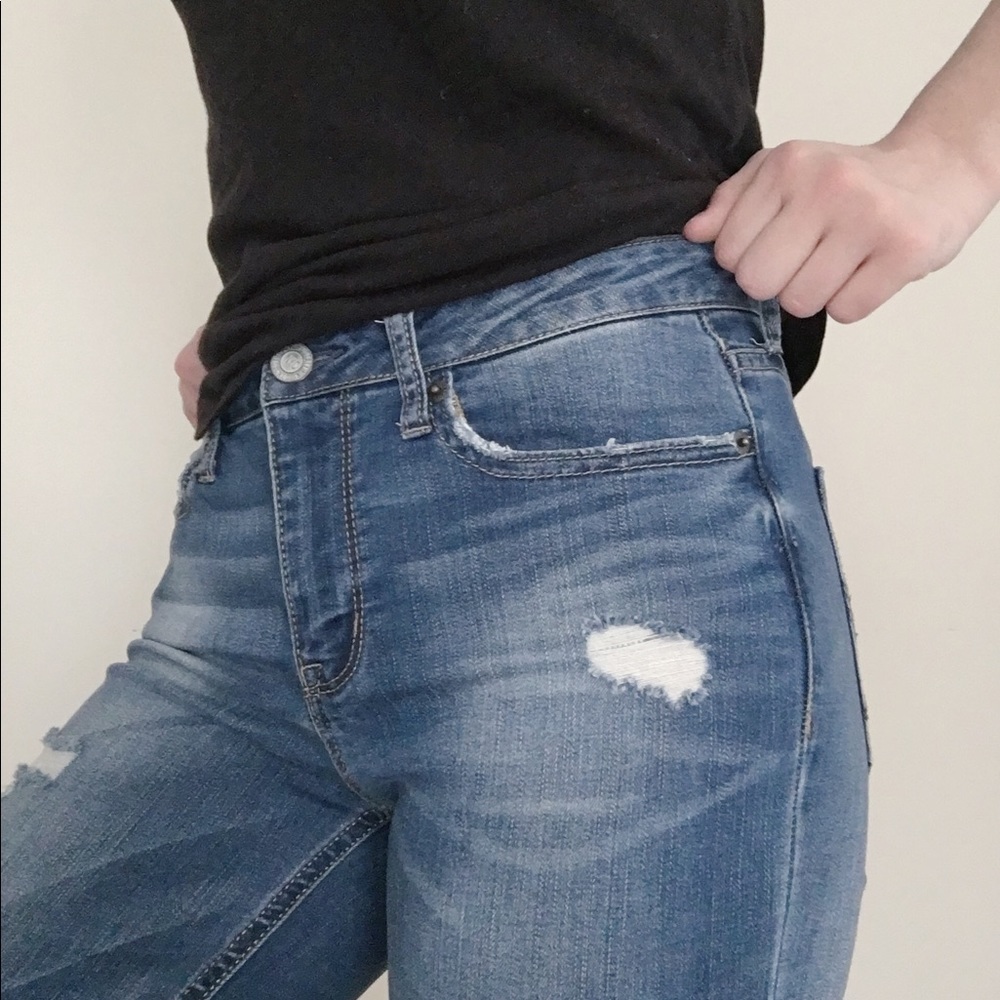 cropped jeans